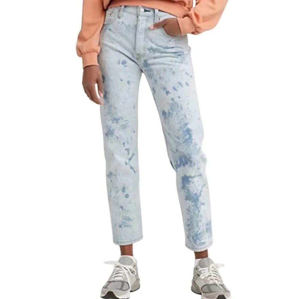 Levi's Acid Wash Cropped Straight Jeans Excellent Condition Size 27